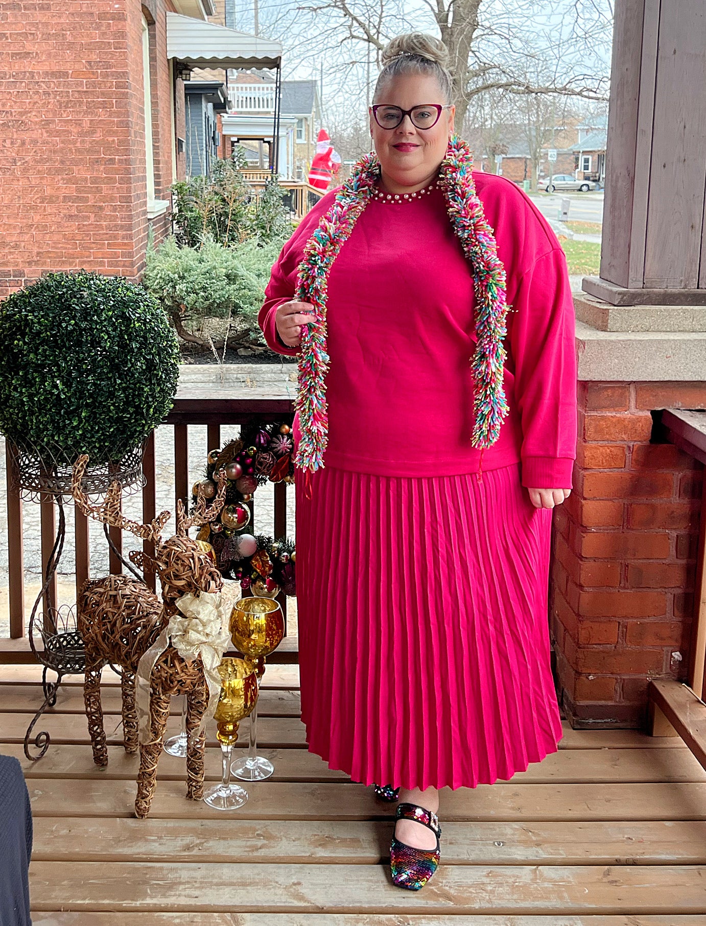 PENN Pink Pleated Skirt