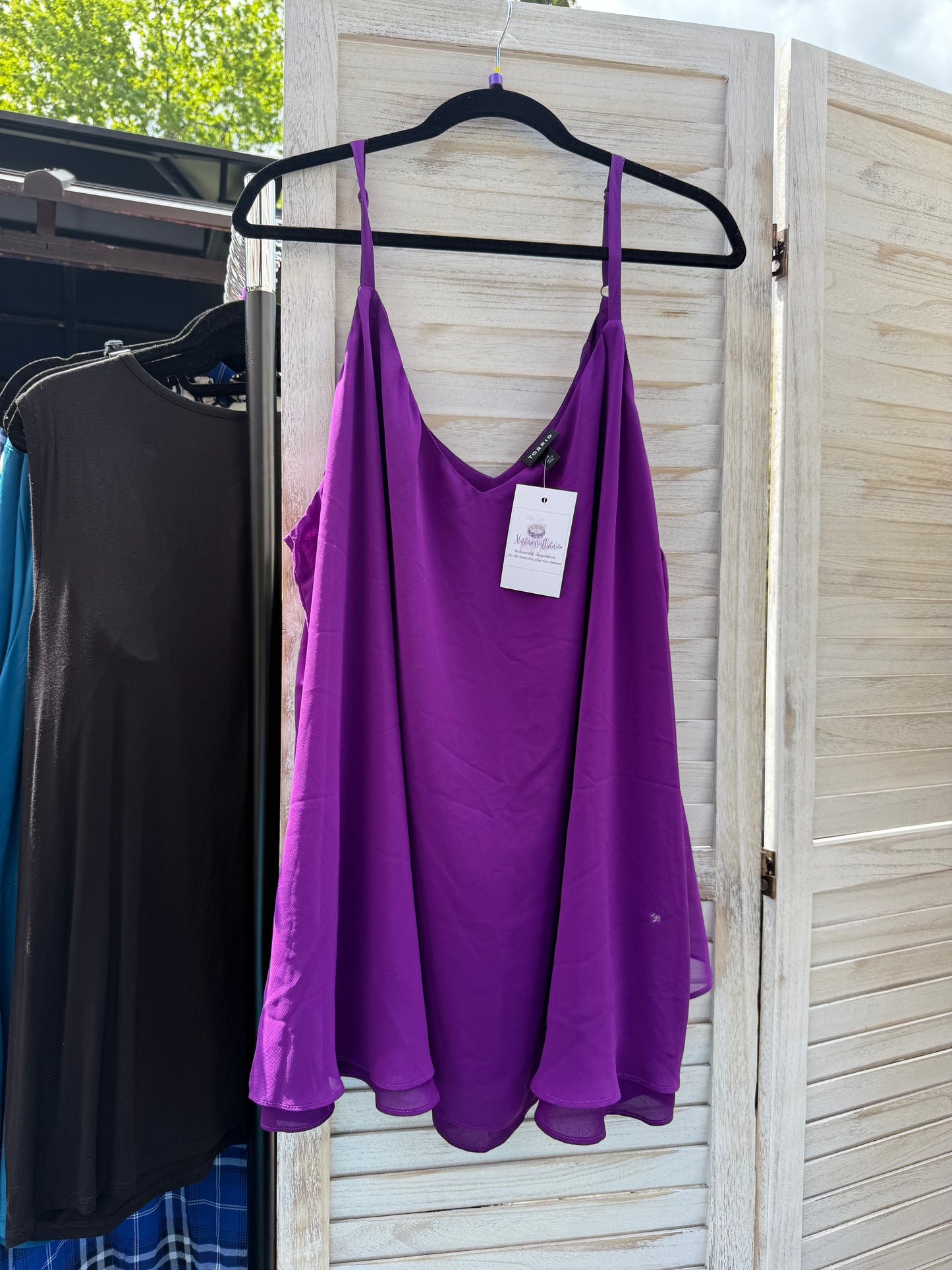 Torrid Purple Camisole Blouse