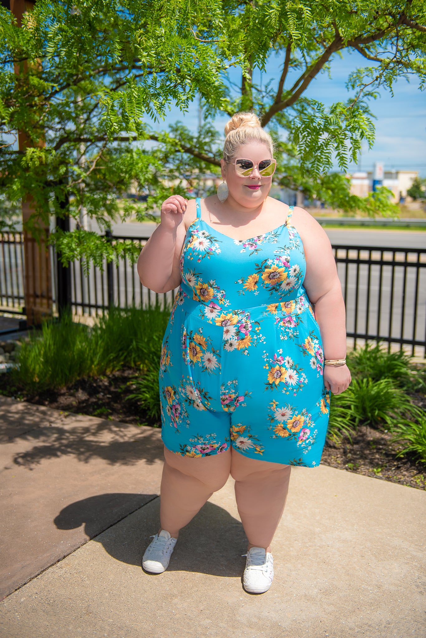 Torrid Blue Romper