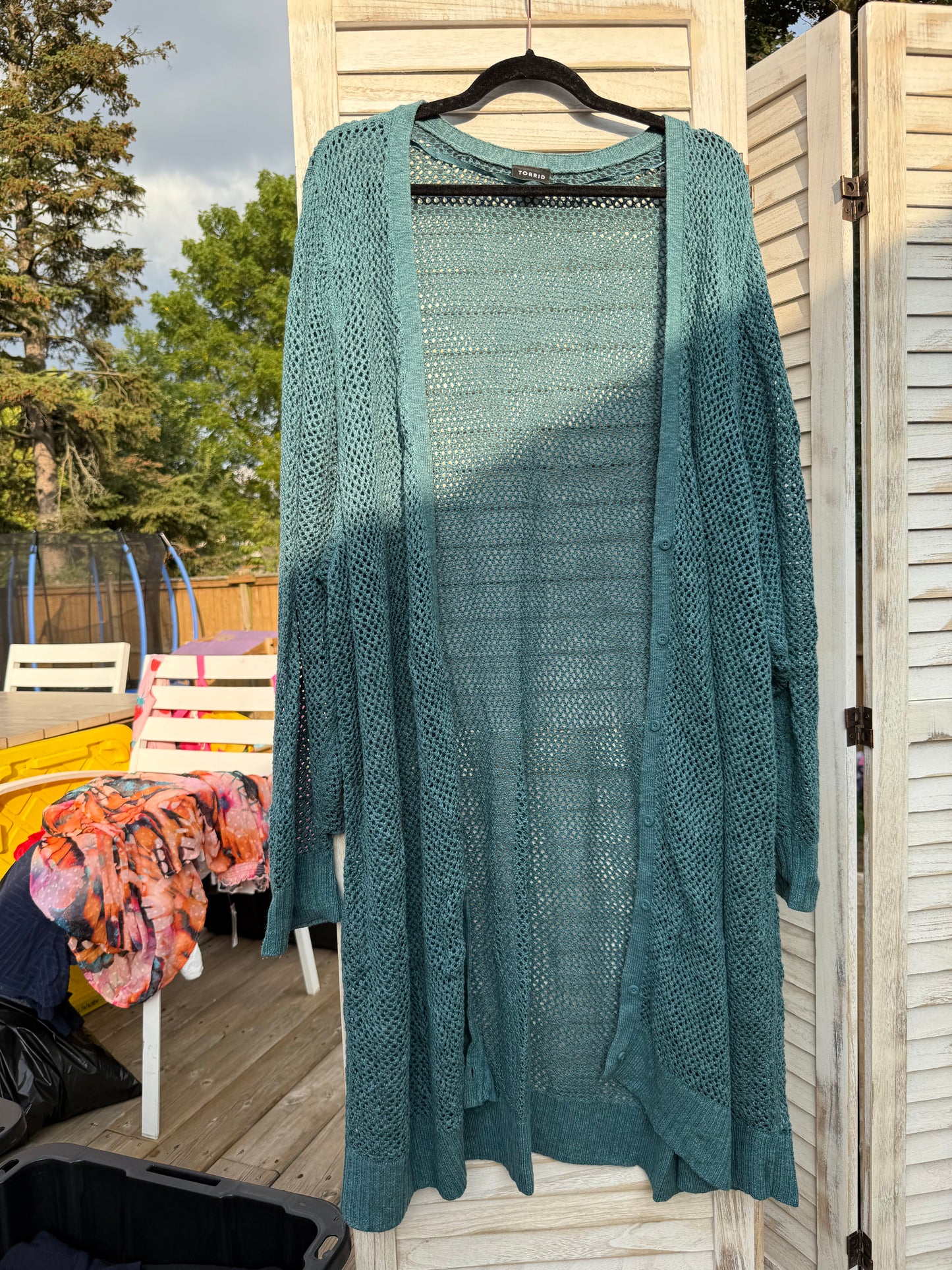 Torrid Green Cardigan