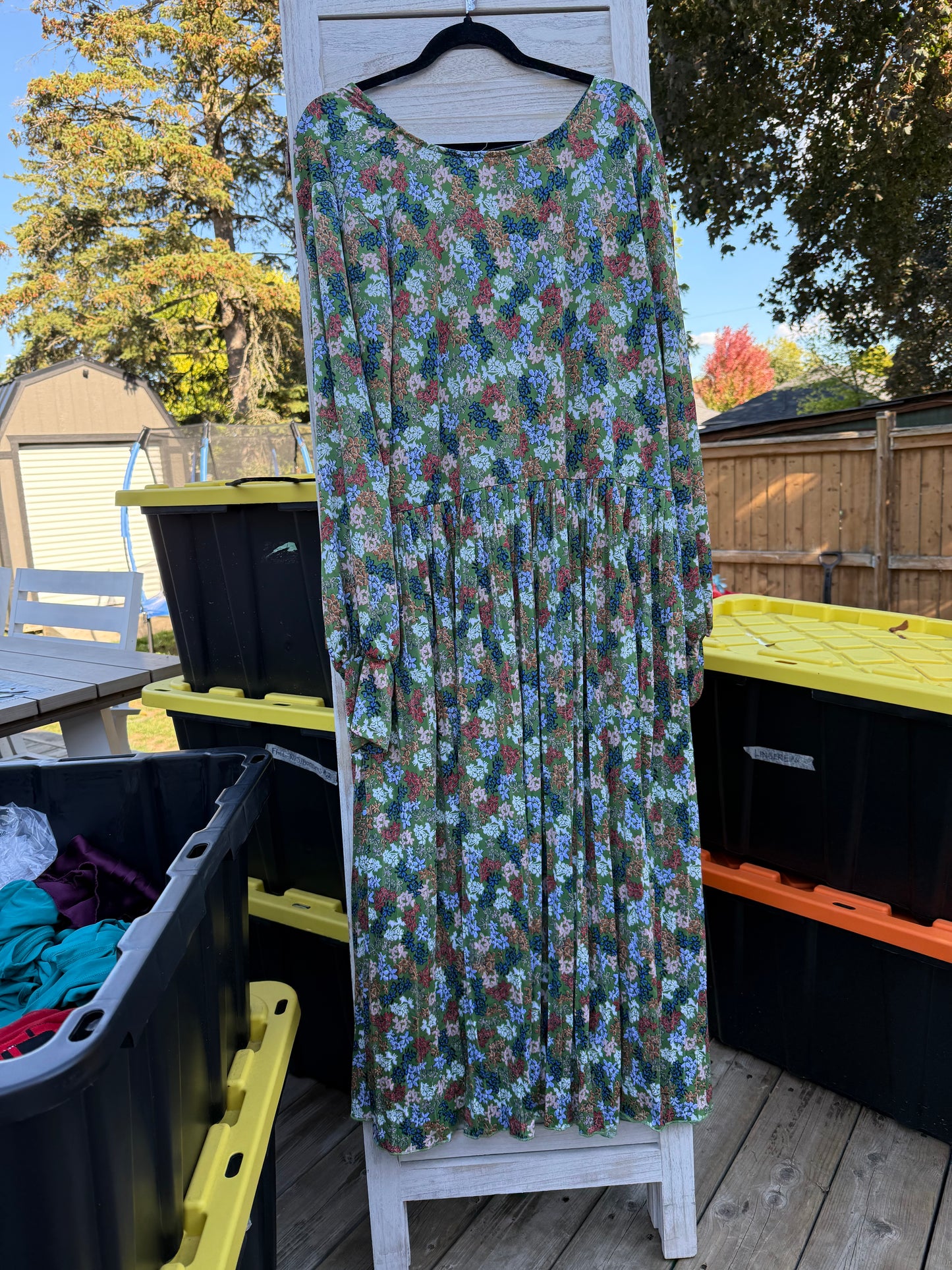 ELOQUII Elements Floral Midi Dress