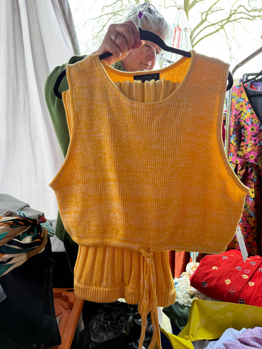 ELOQUII Yellow Sweater Set