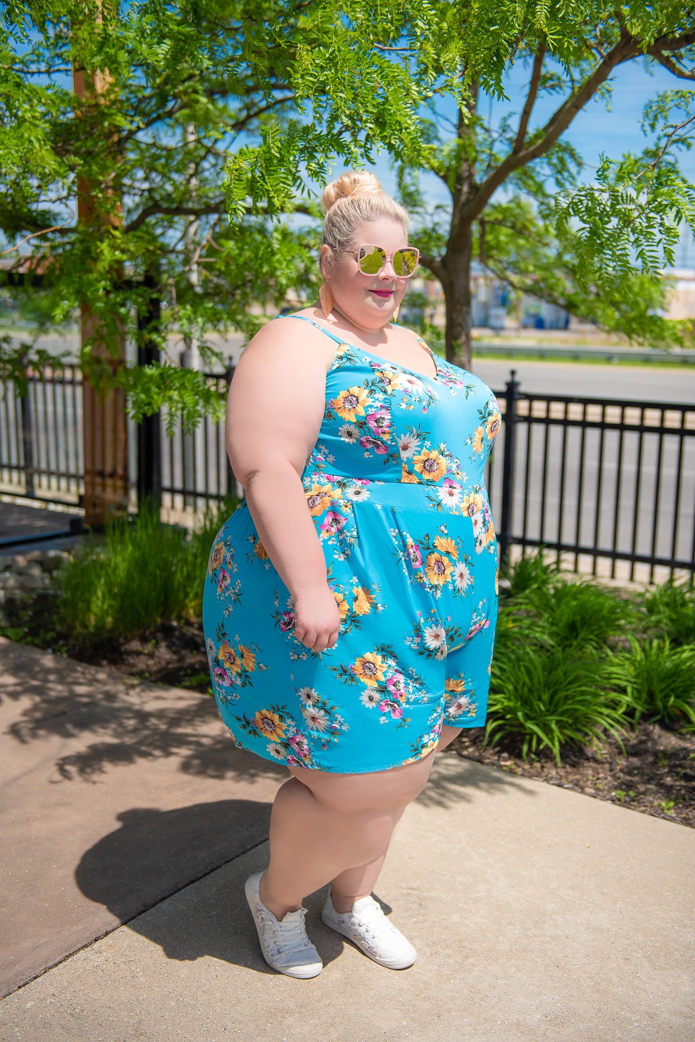 Torrid Blue Romper