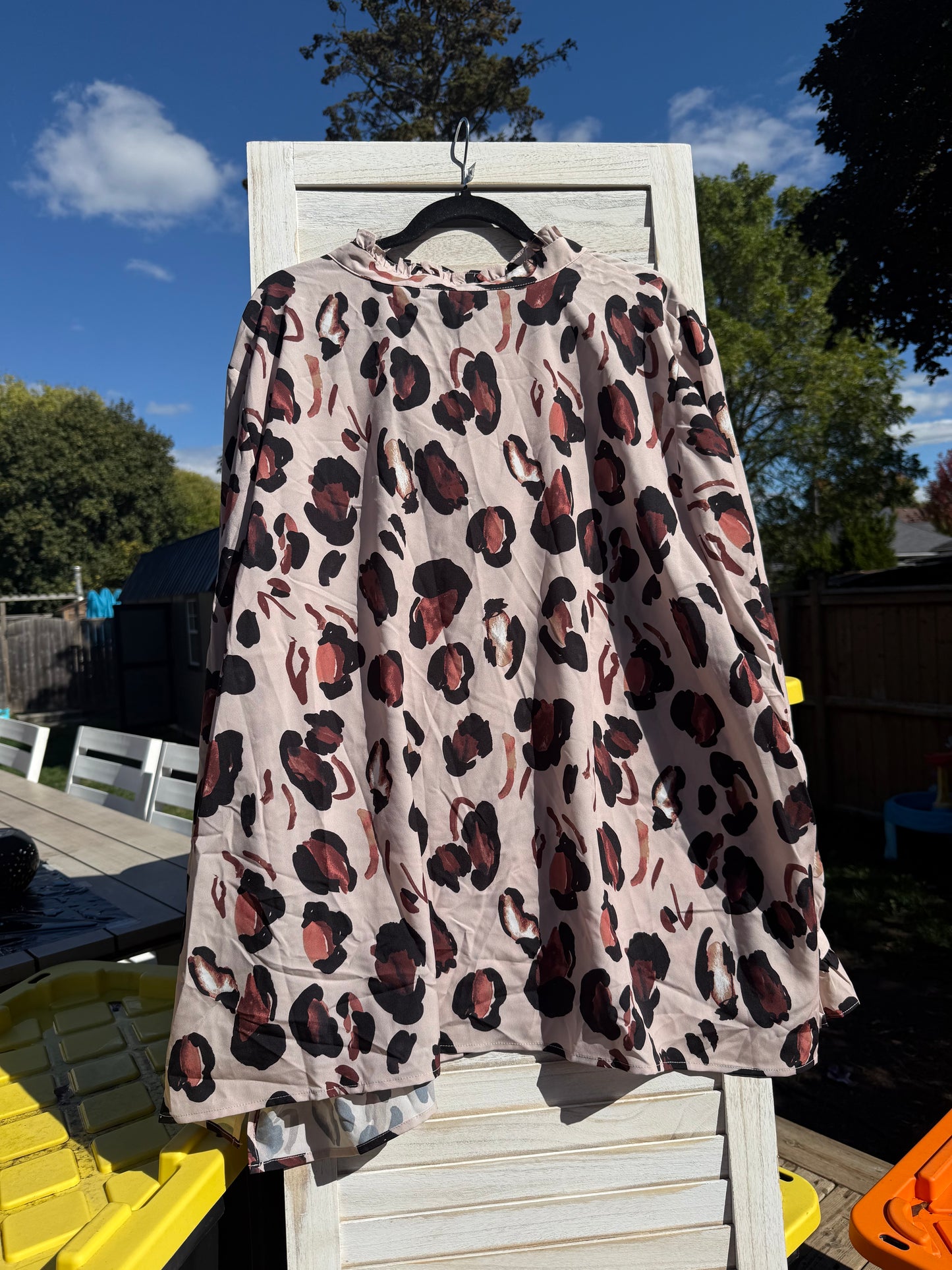 ELOQUII Animal Print Blouse