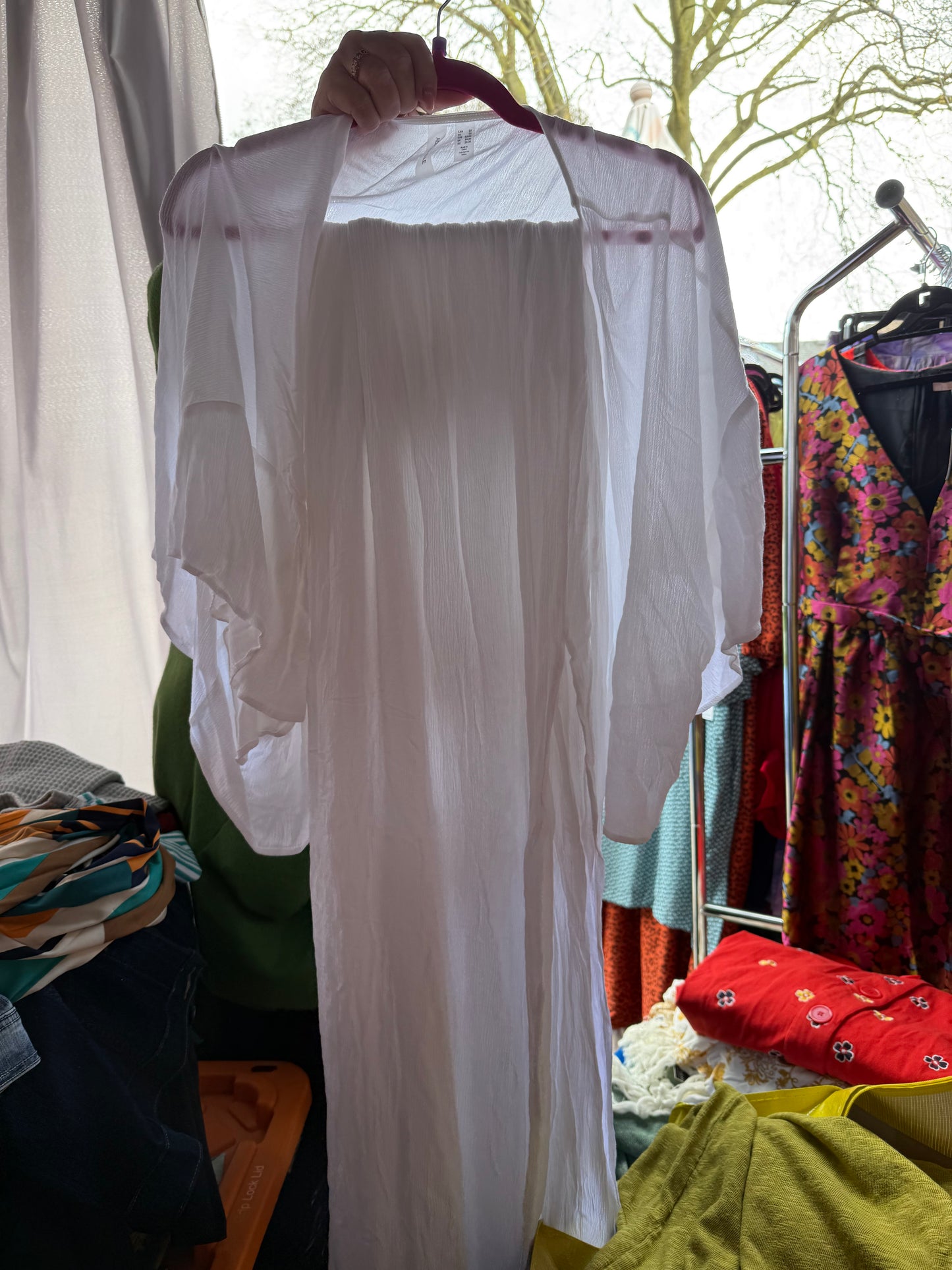 Additionelle White Swim Cover Up Set