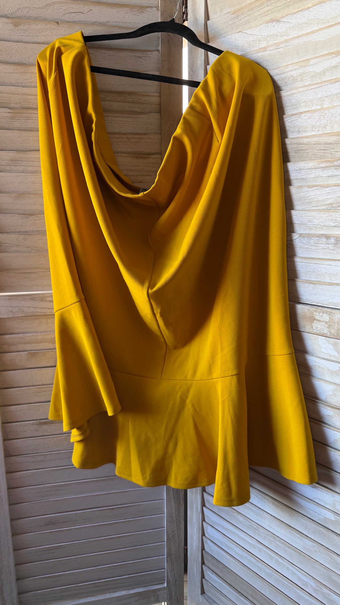 Ashley Stewart Mustard Skirt