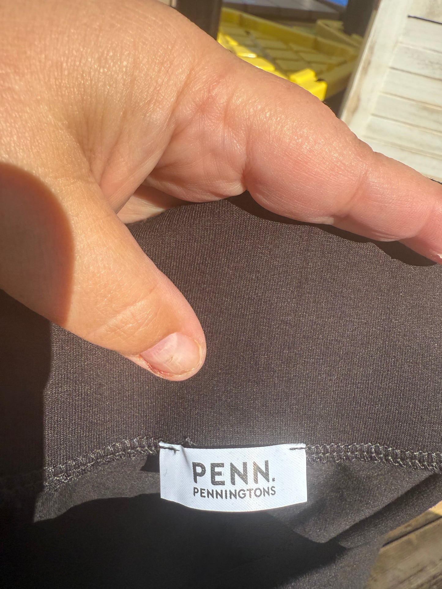 PENN Black Sequin Stripe Leggings