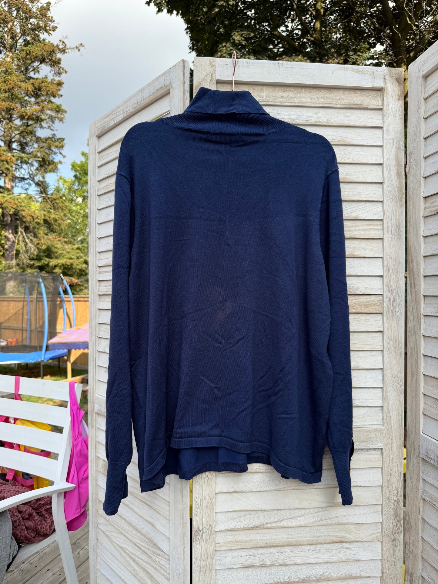 ELOQUII Blue Turtleneck