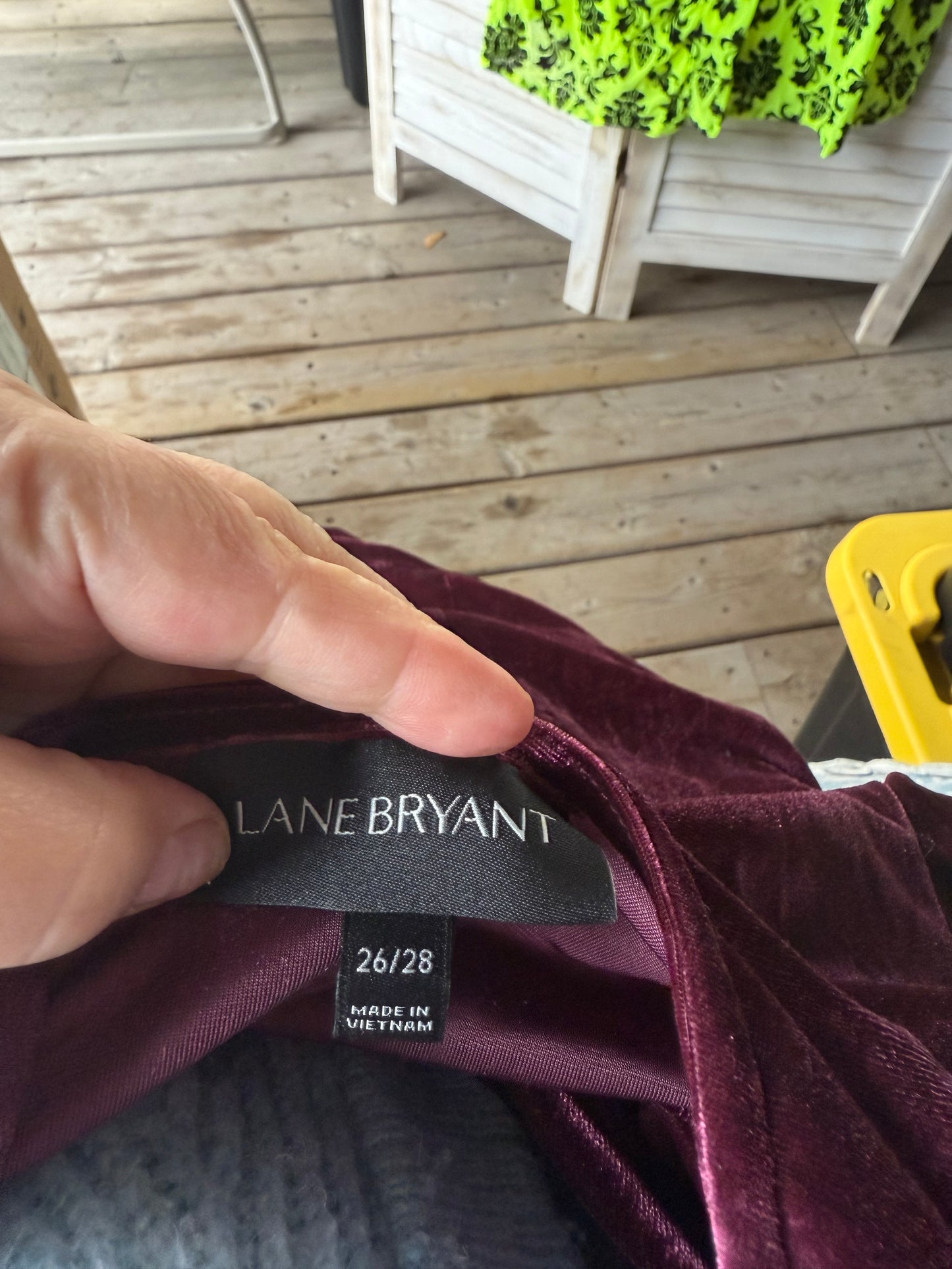 Lane Bryant Plum Velvet Dress