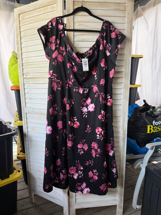 Torrid Black Floral Dress