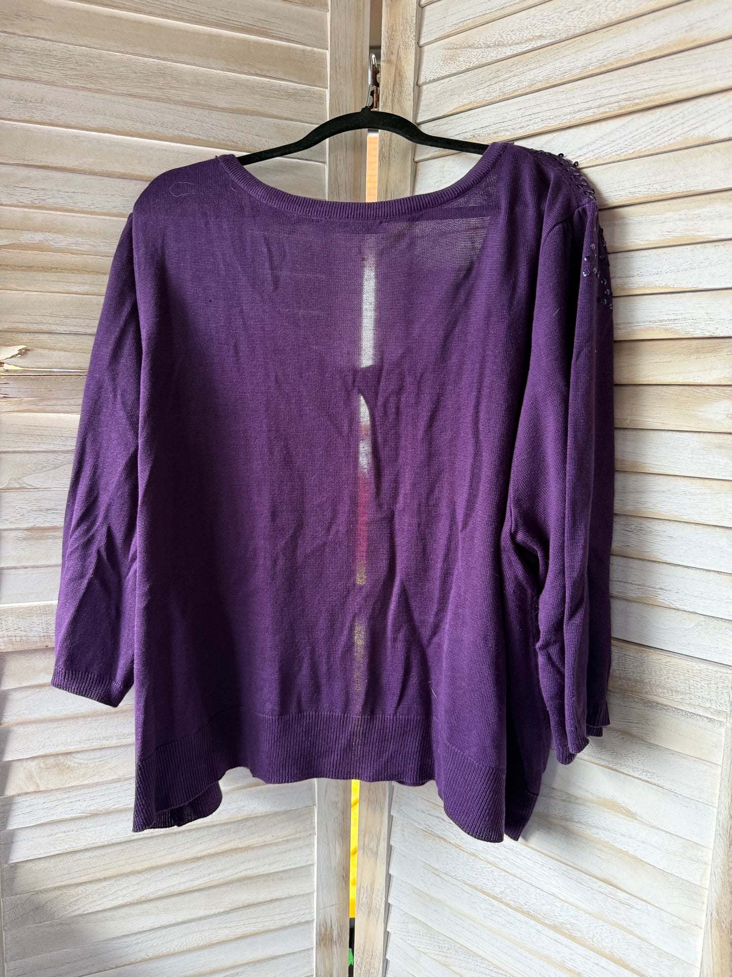 MXM Purple Beaded Cardigan