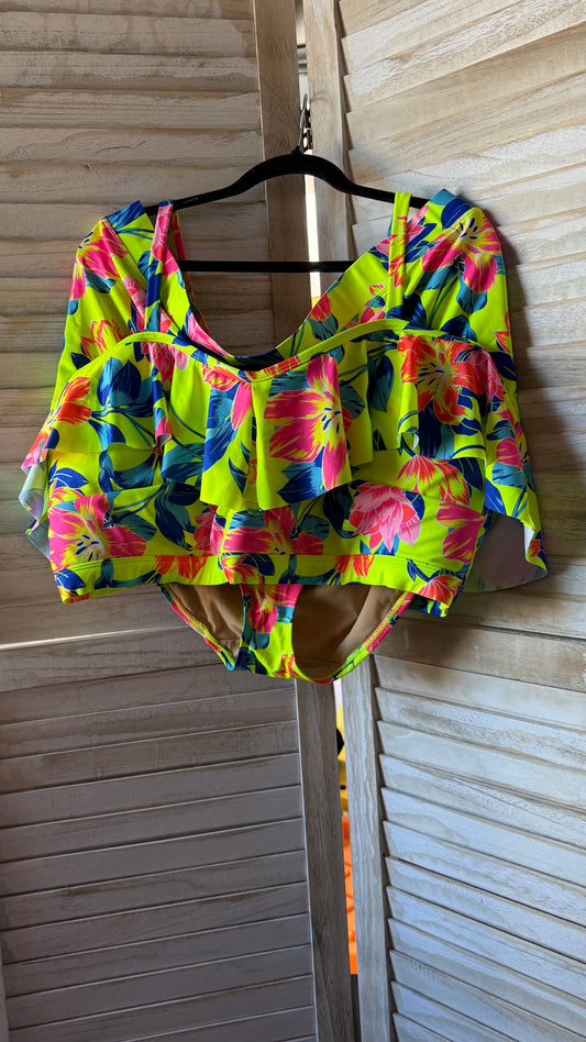 Lane Bryant Neon Print Bikini