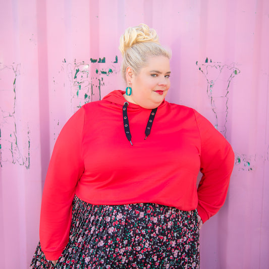 Ulla Popken Red Hoodie