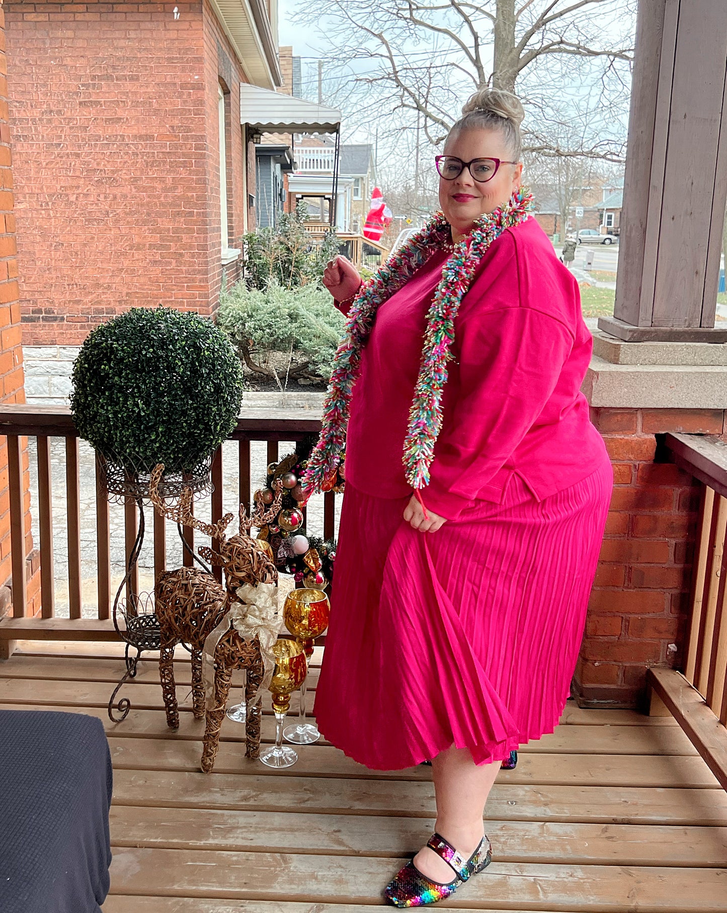 PENN Pink Pleated Skirt