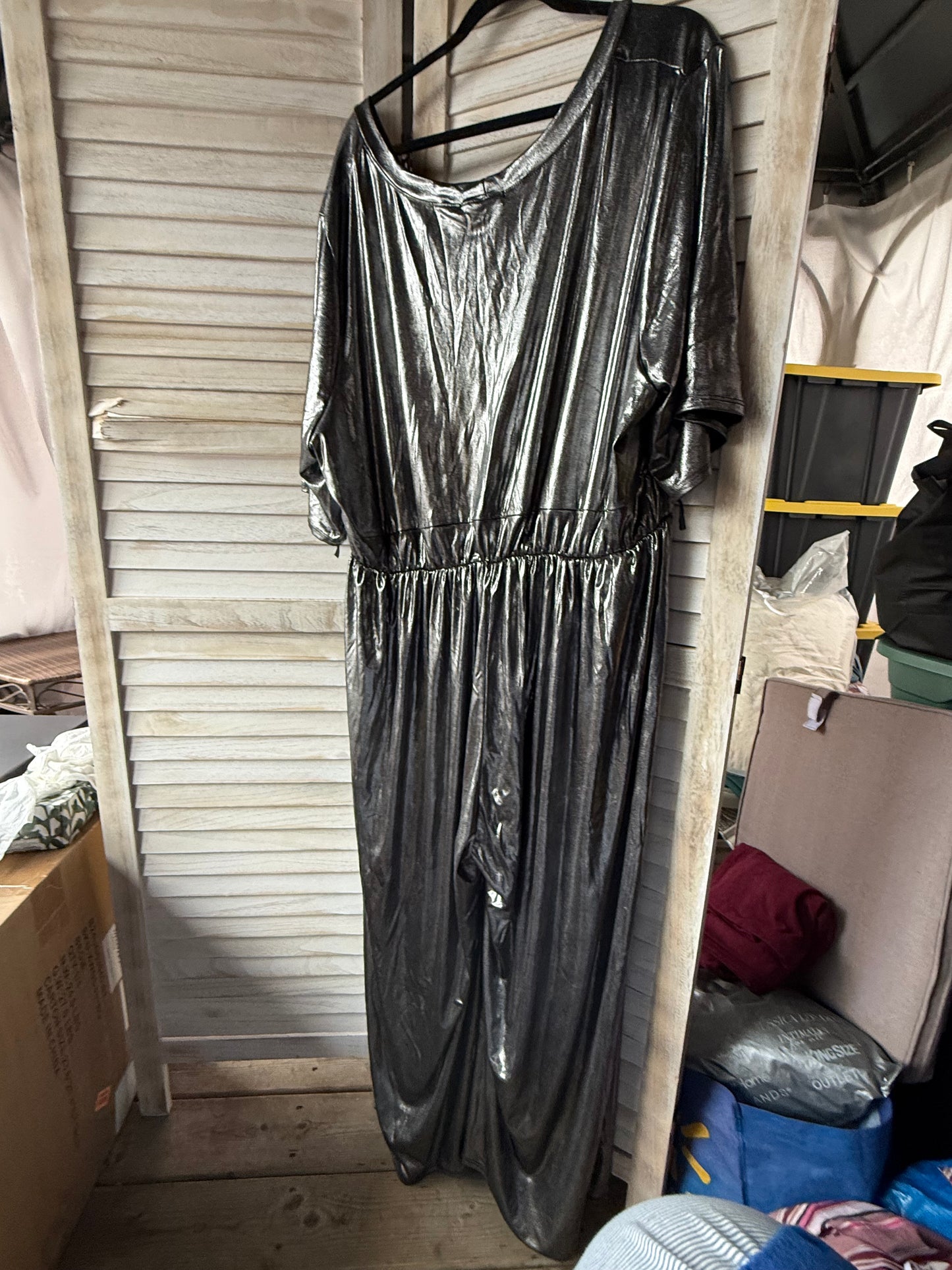 Dia & Co Metallic Jumpsuit