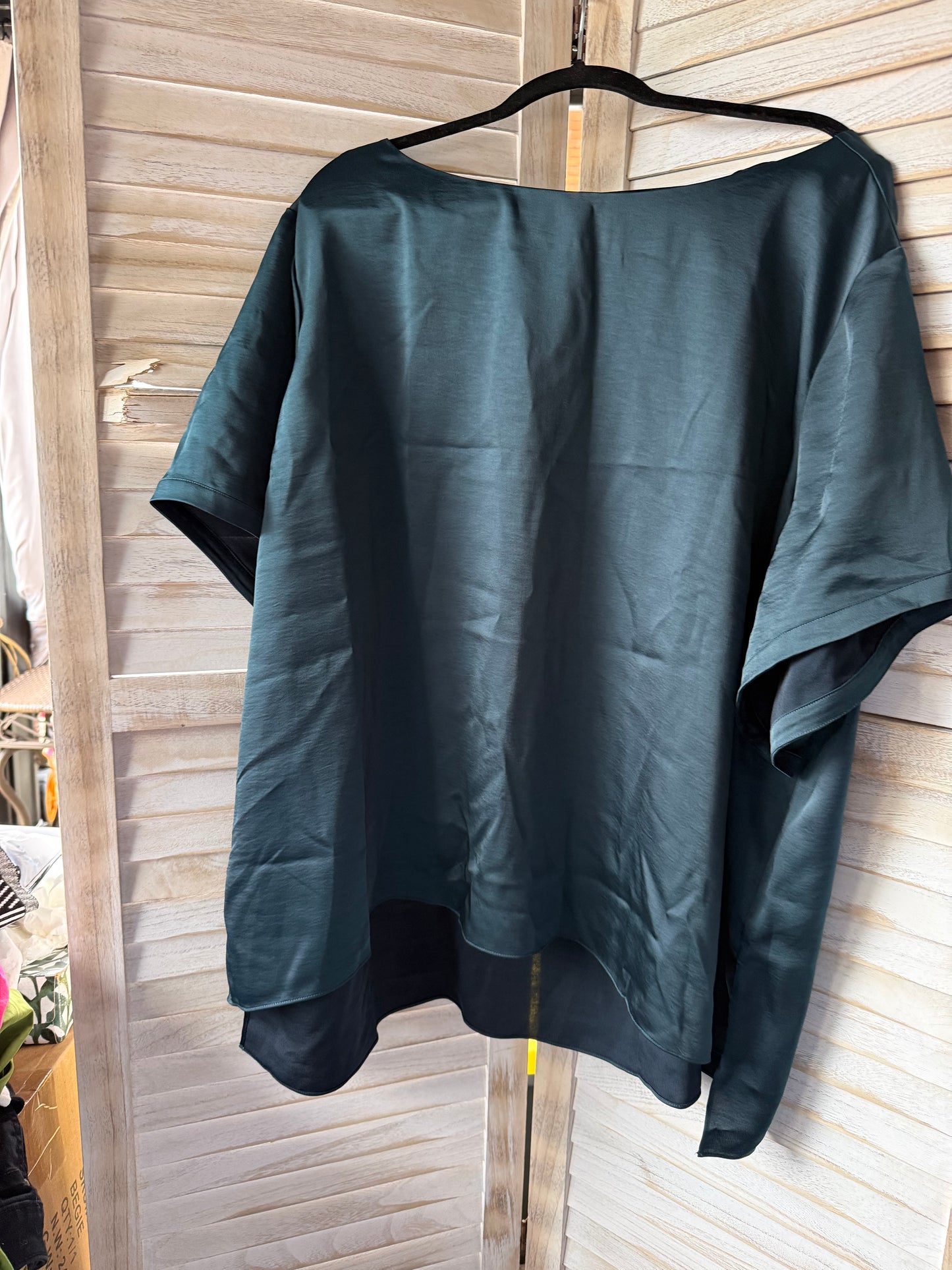 Universal Standard Teal Blouse