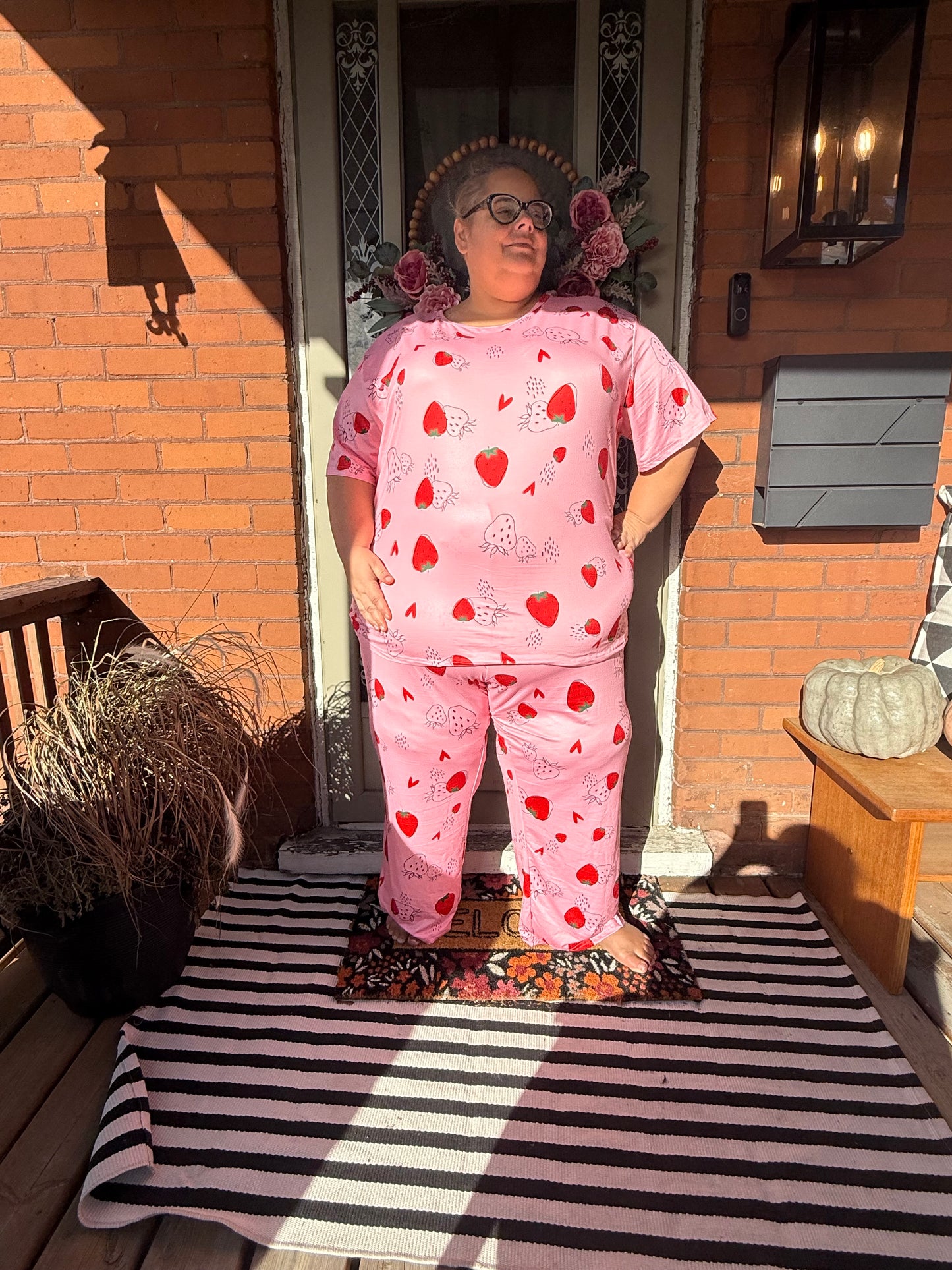 SHEIN Strawberry Pajamas