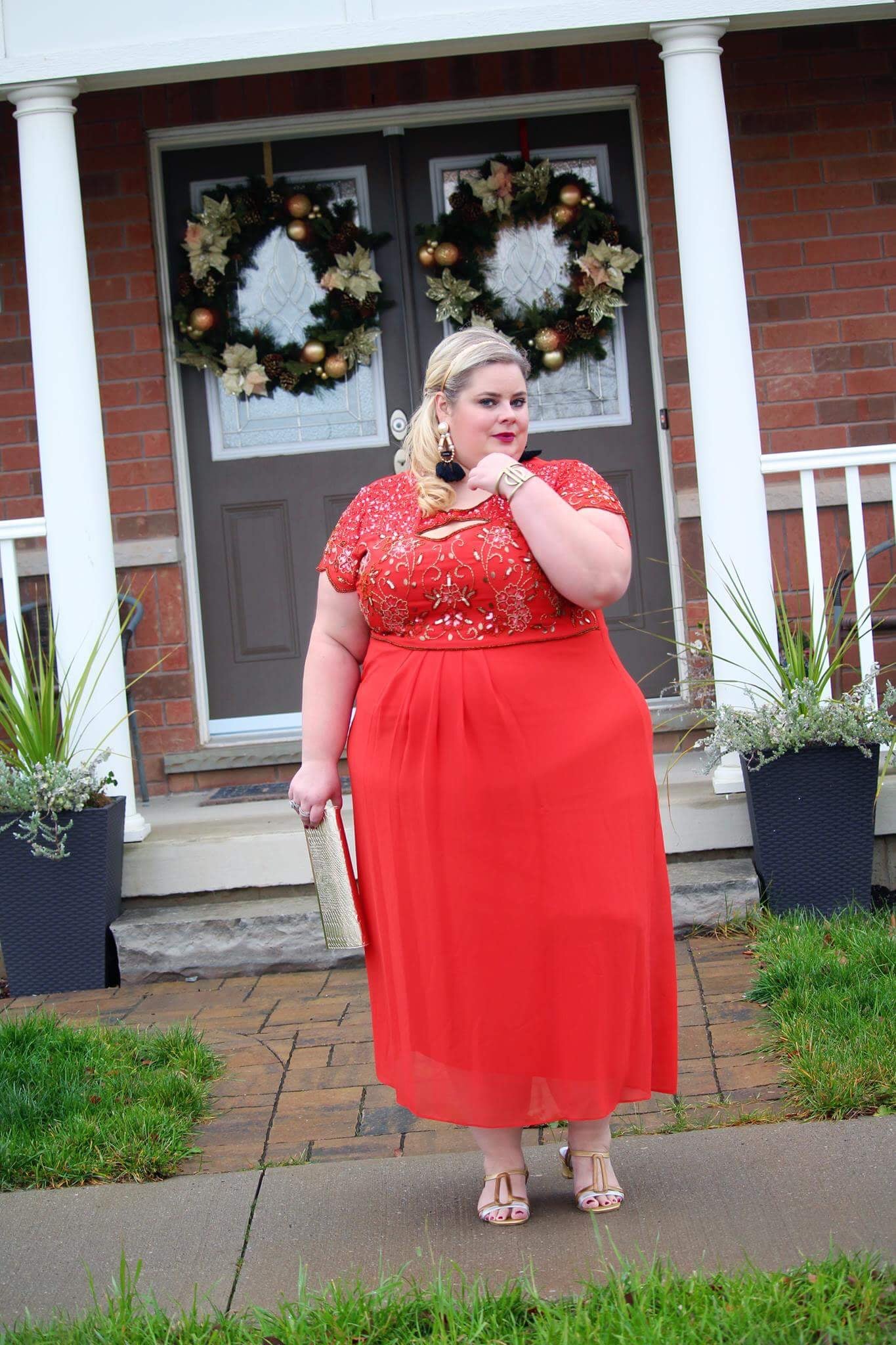 Joanna Hope Orange Formal Dress