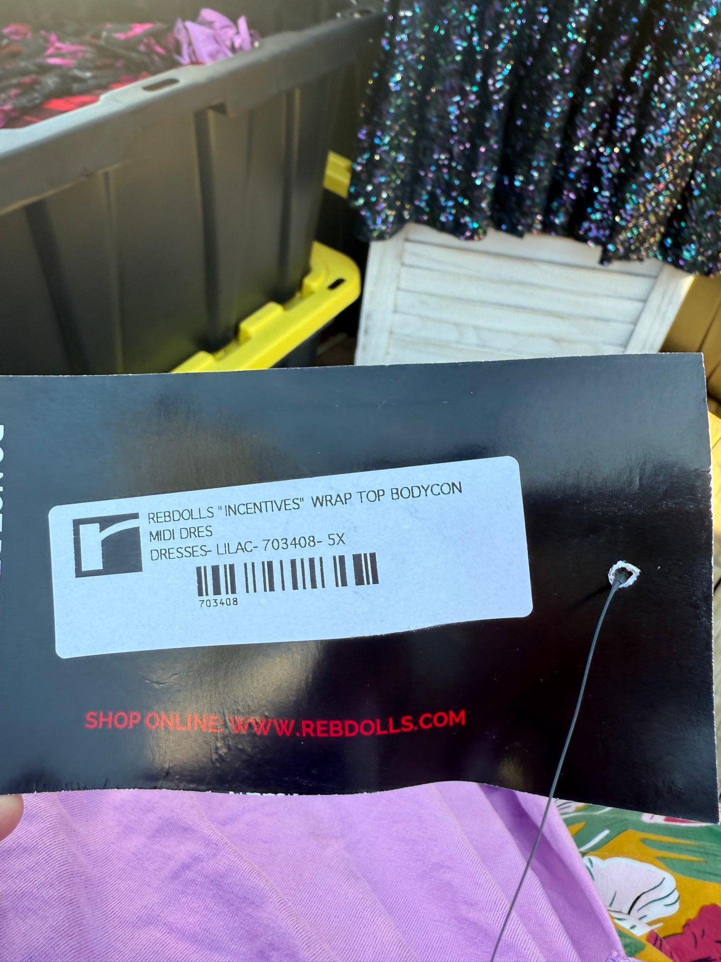 Rebdolls Lilac Wrap Dress