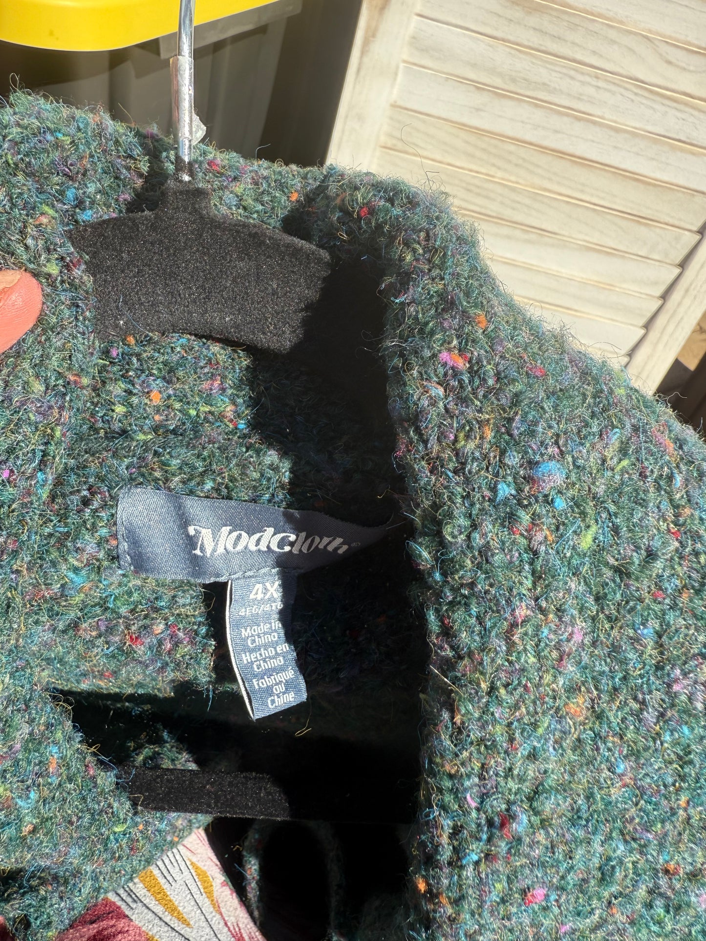 ModCloth Green Duster Sweater