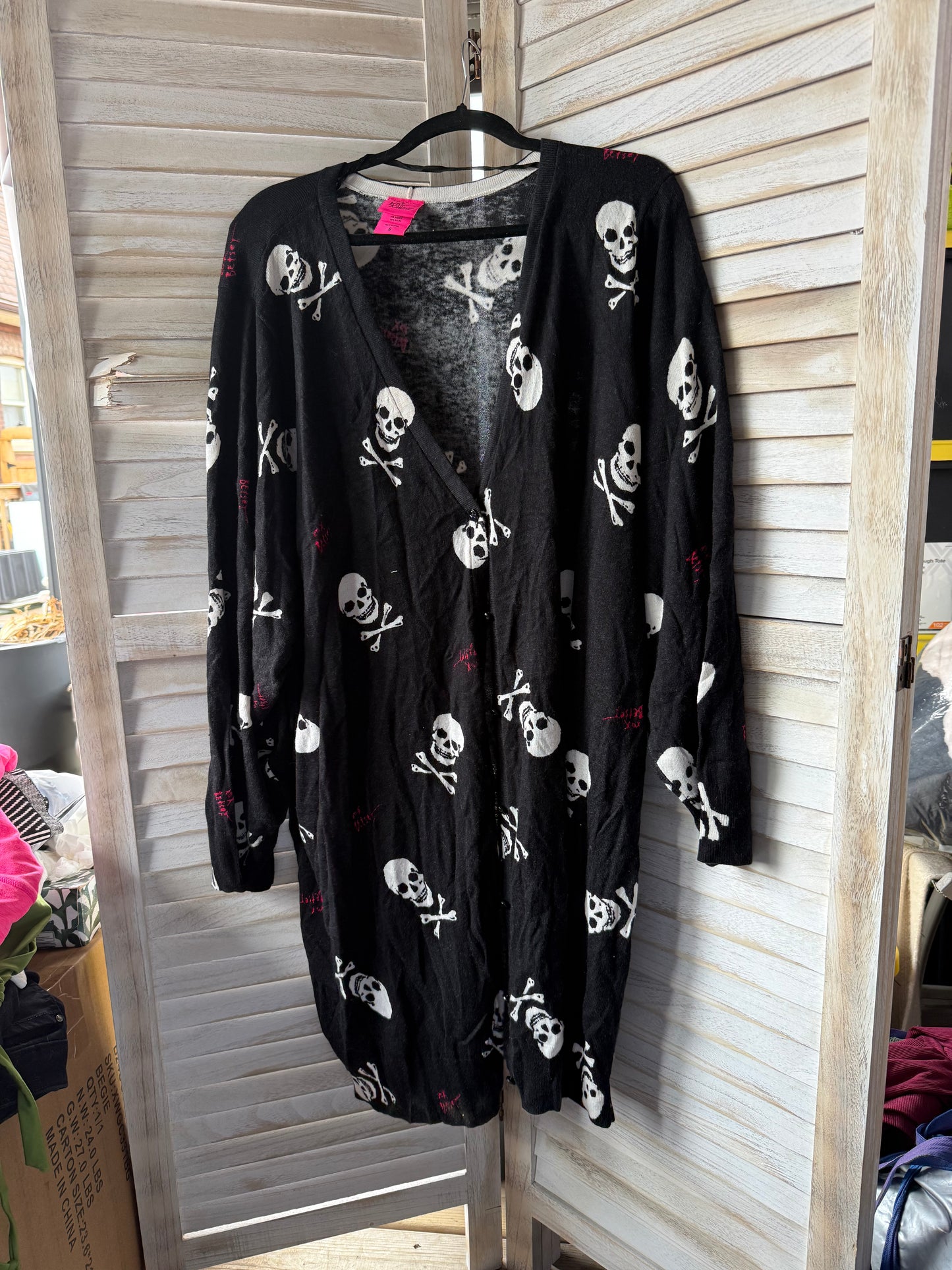Torrid x Betsey Johnson Skull Cardigan