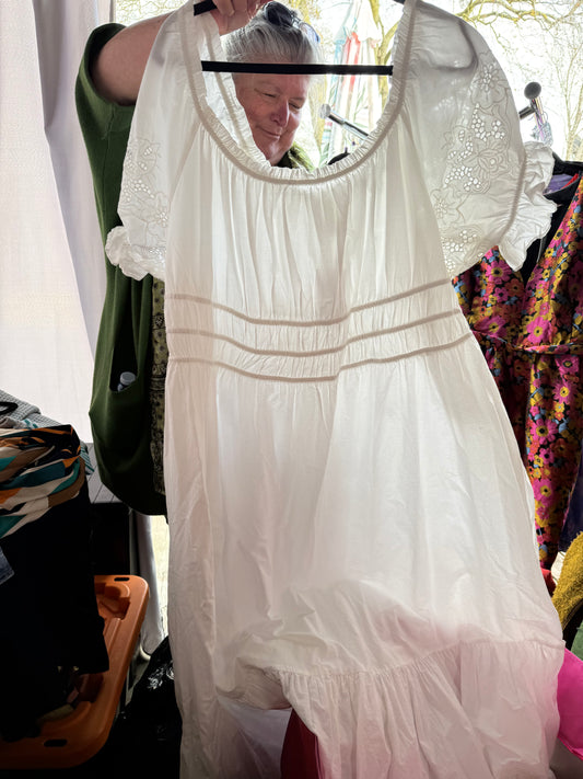 H&M White Eyelet Dress