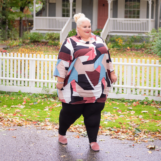 Ulla Popken Geometric Print Tunic
