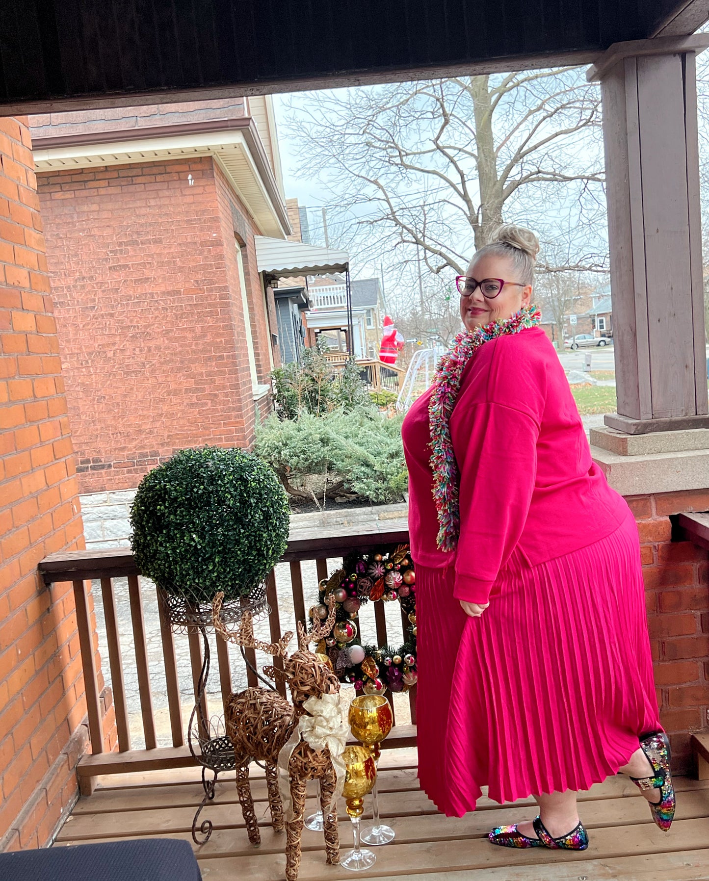 PENN Pink Pleated Skirt