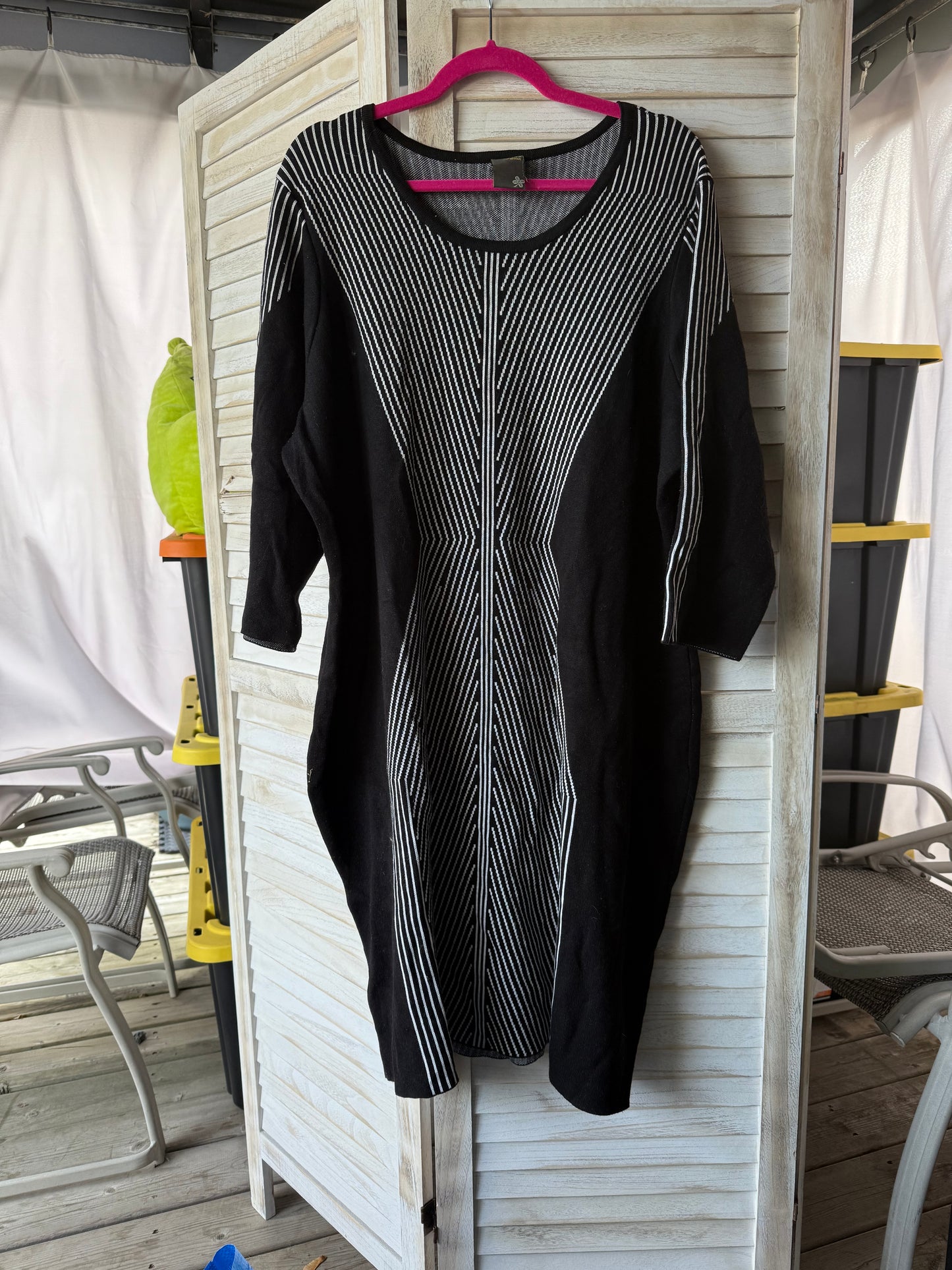 Dia Black Sweater Dress