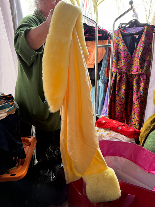 ASOS Yellow Fur Cardigan