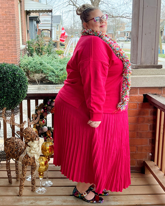 PENN Pink Pleated Skirt