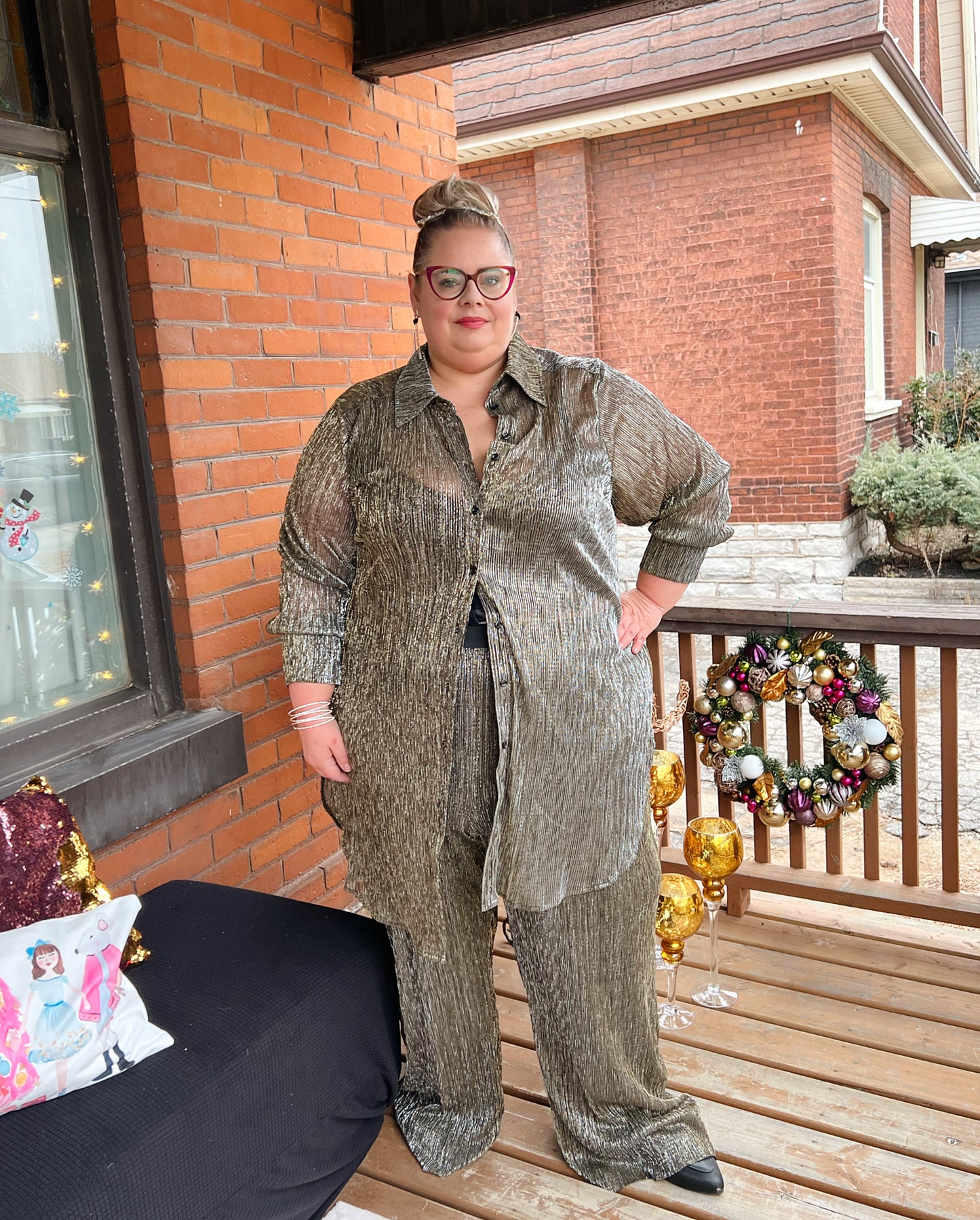 Meredith ❤️ PENN Metallic Shirt