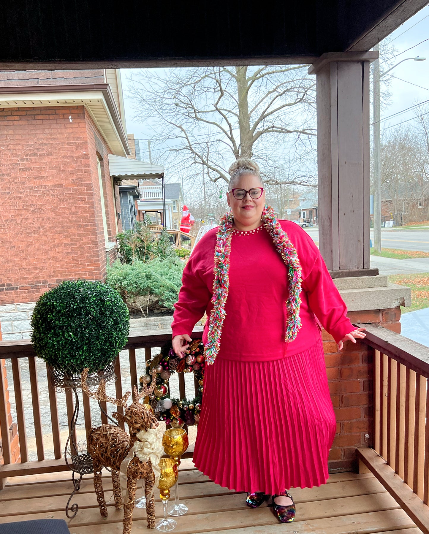 PENN Pink Pleated Skirt