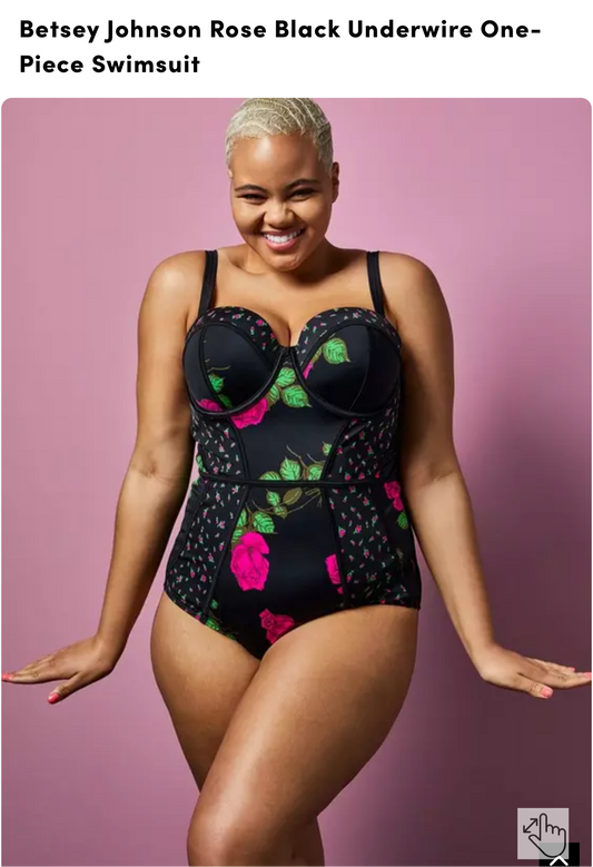 Torrid x Betsey Johnson One Piece Floral Swimsuit