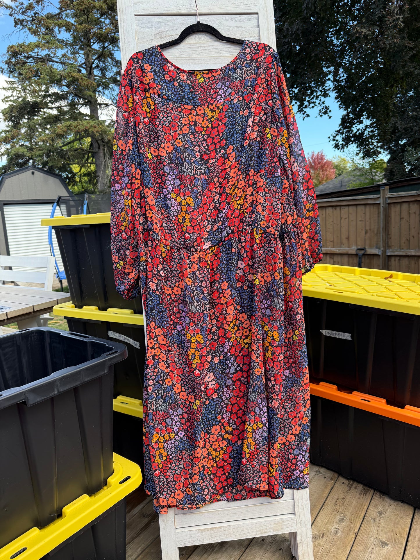 Woman Within Fall Floral Dress