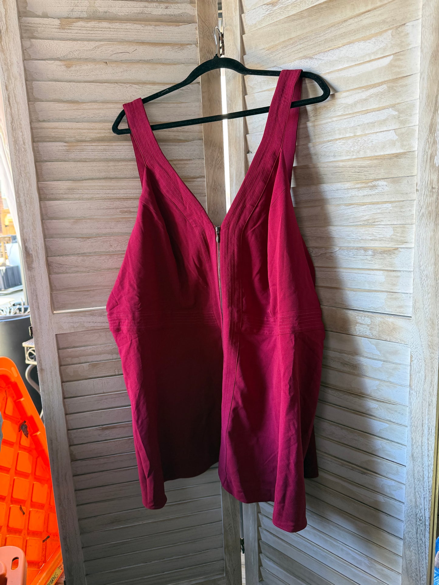 Torrid Red Zipper Top
