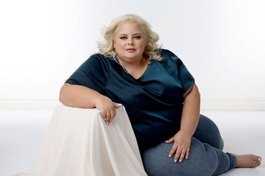 Universal Standard Teal Blouse