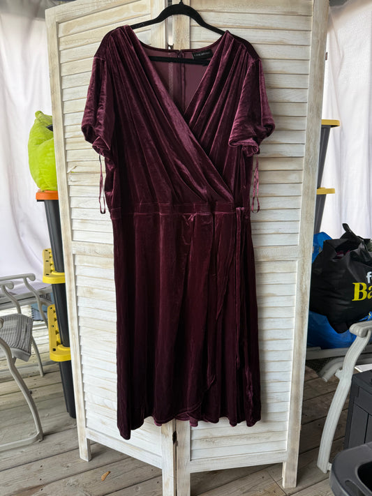 Lane Bryant Plum Velvet Dress