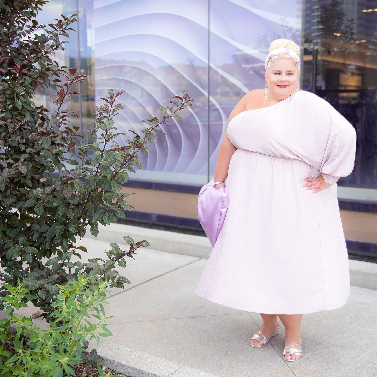 ELOQUII Pink Sparkle Dress