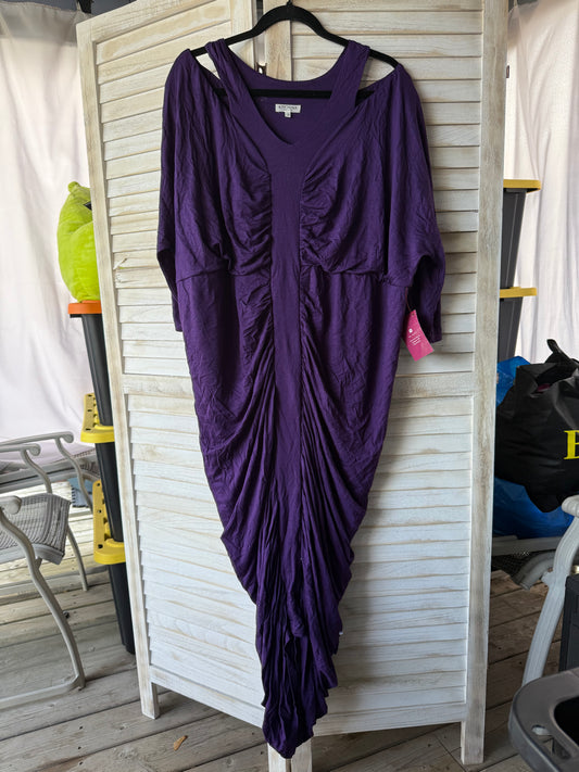 Kiyonna Purple Bodycon Dress
