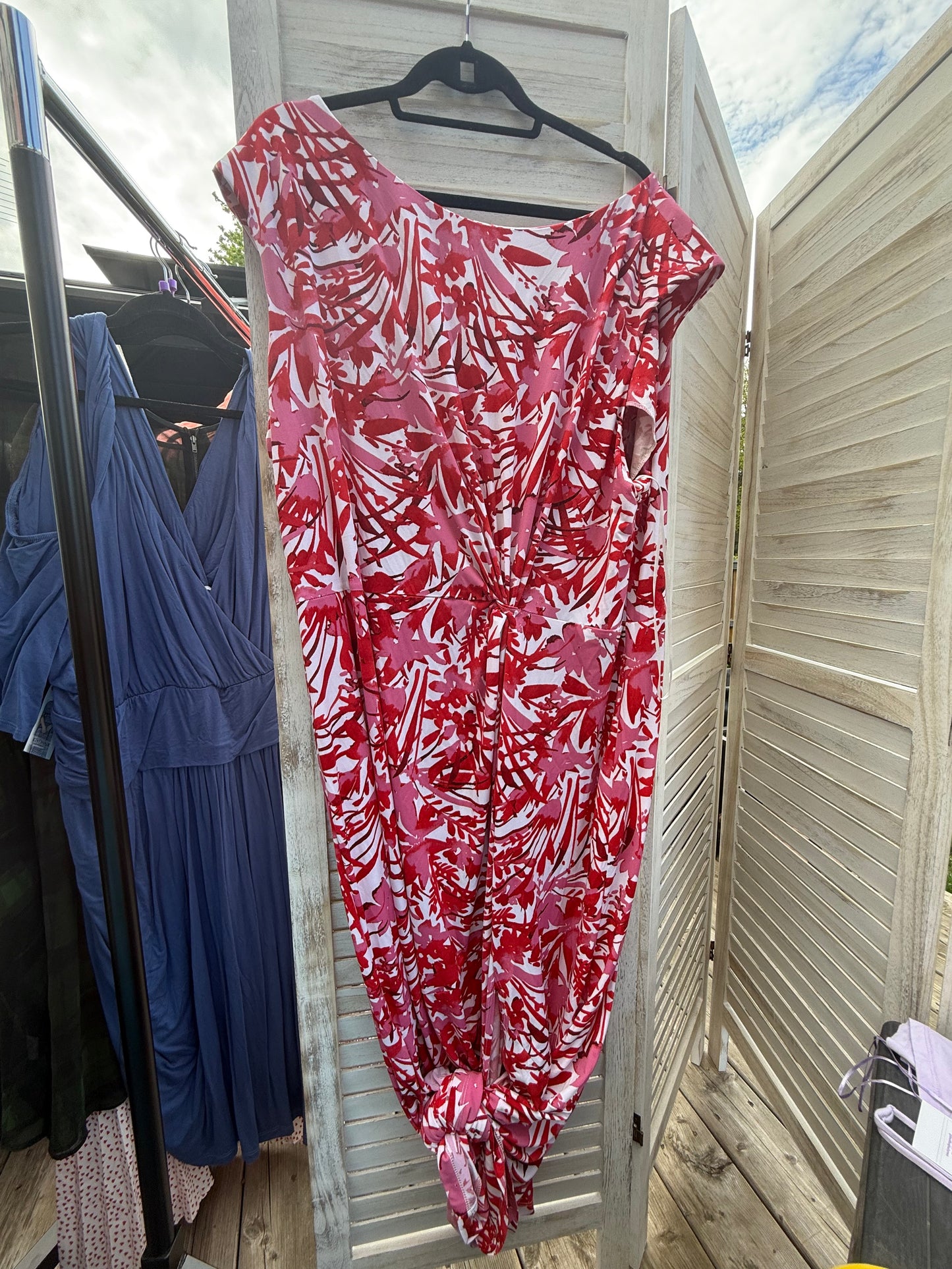 Lane Bryant Pink Print Maxi Dress