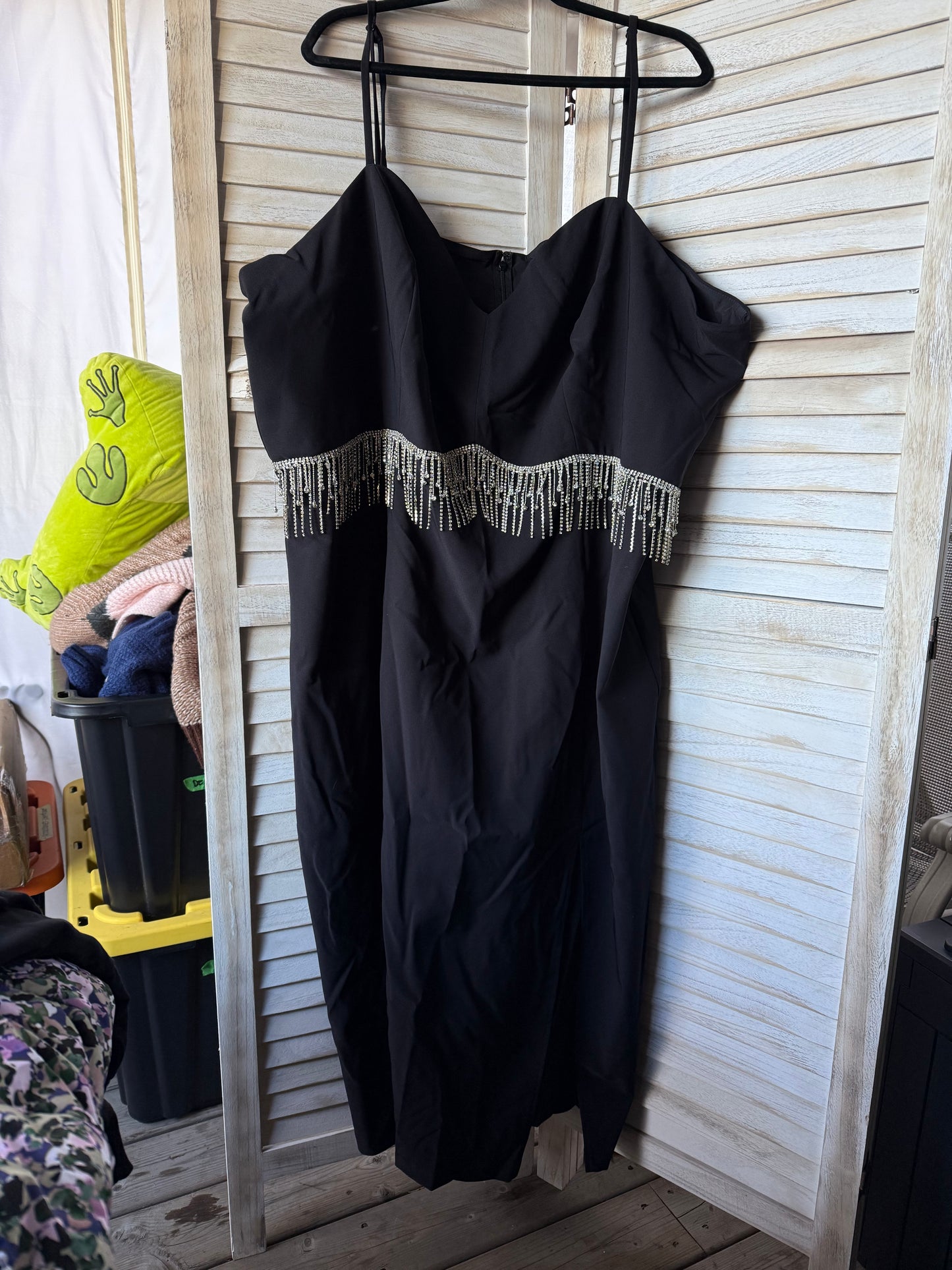 ELOQUII Collectors Black Embellished Dress