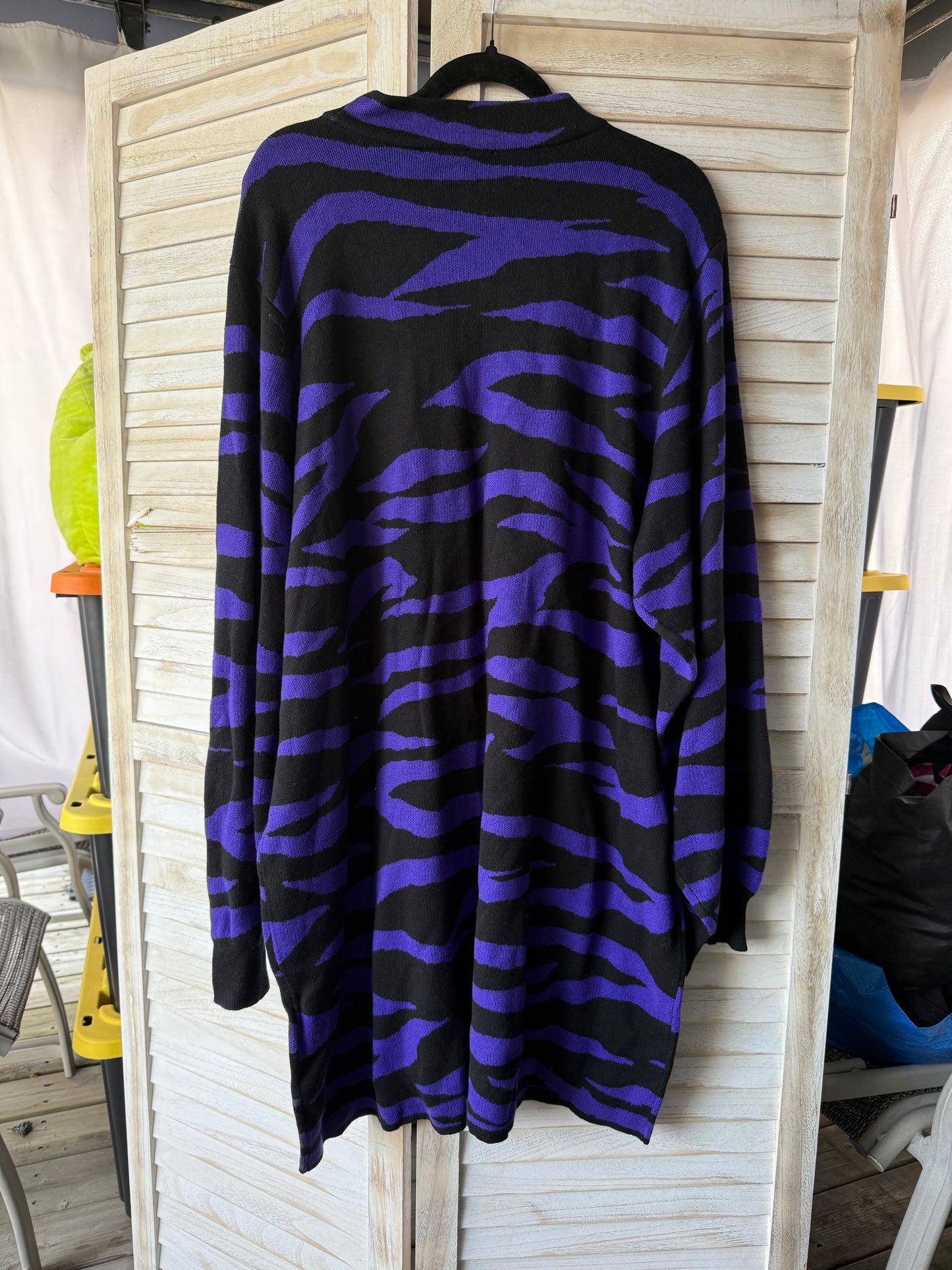 ELOQUII Zebra Print Sweater Dress