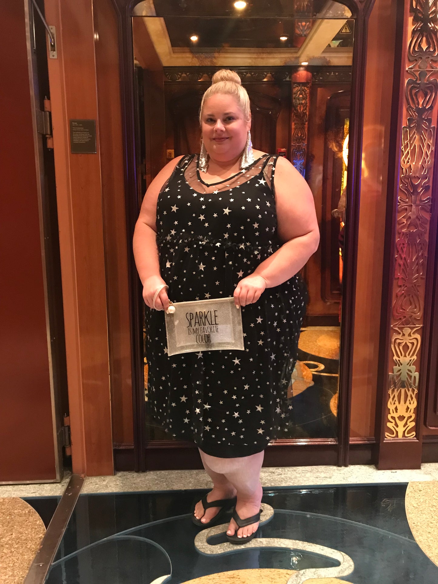 Simply Be Star Mesh Dress