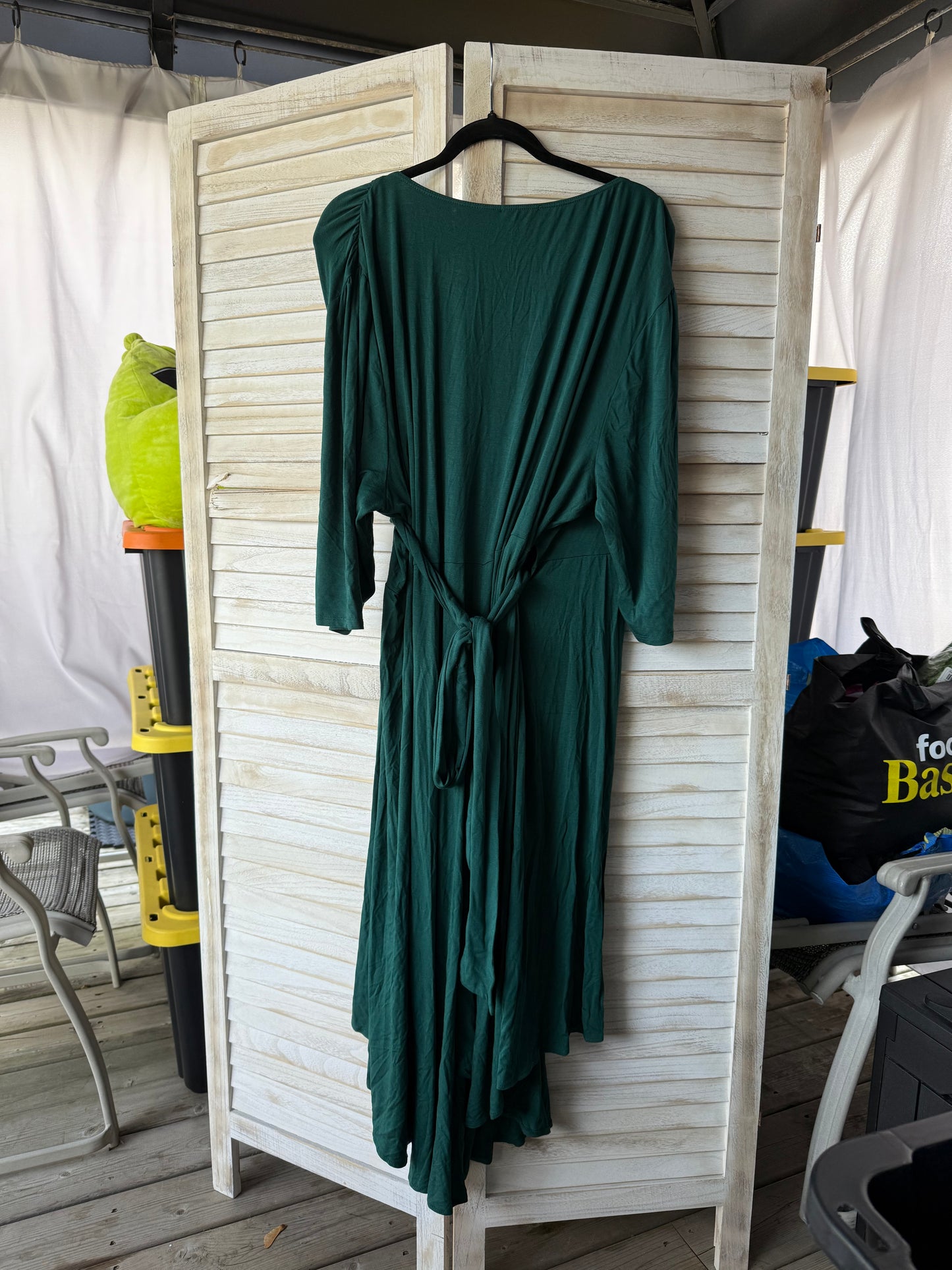 Kiyonna Green Wrap Dress