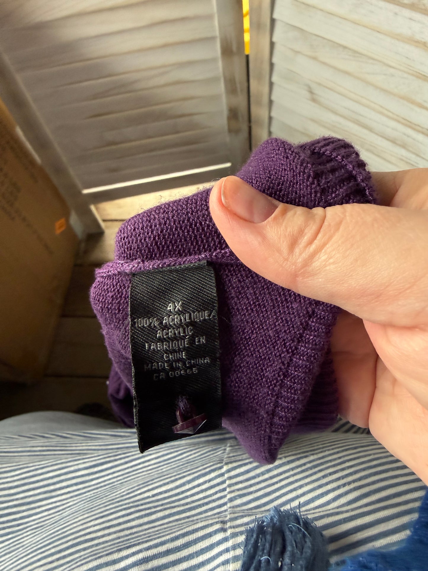 MXM Purple Beaded Cardigan