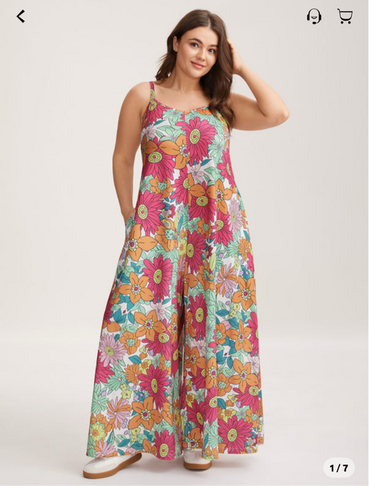 BloomChic Vivid Groove Jumpsuit
