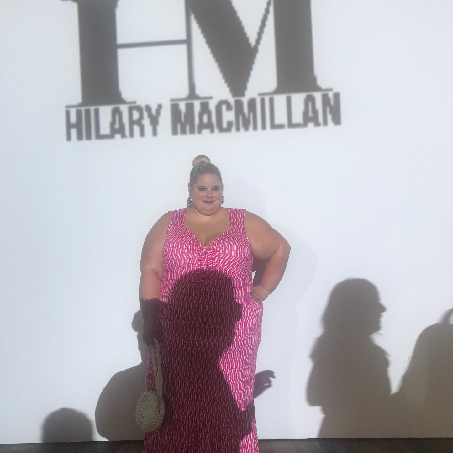 ELOQUII Pink Print Maxi Dress