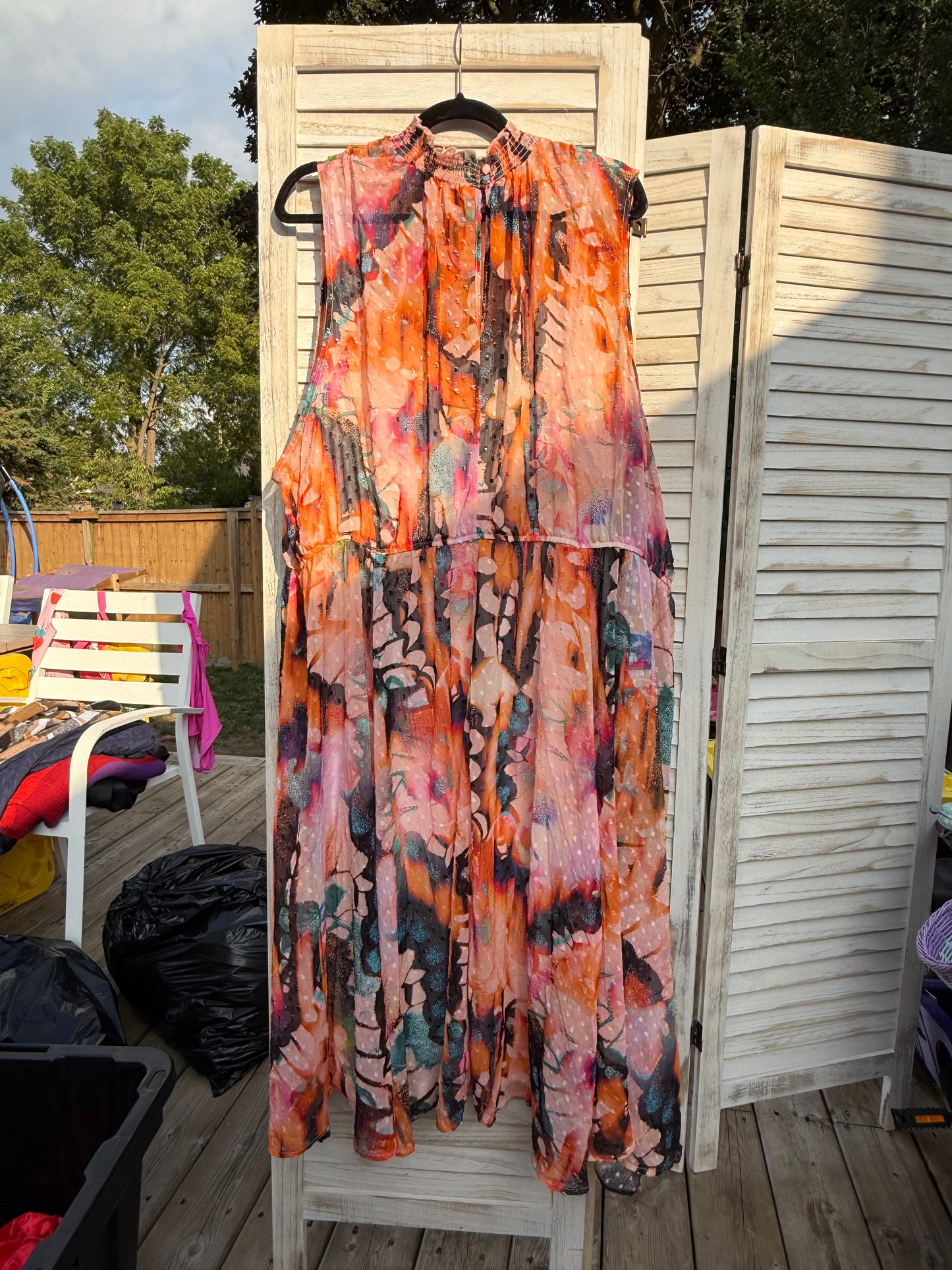 Torrid Orange Print Dress