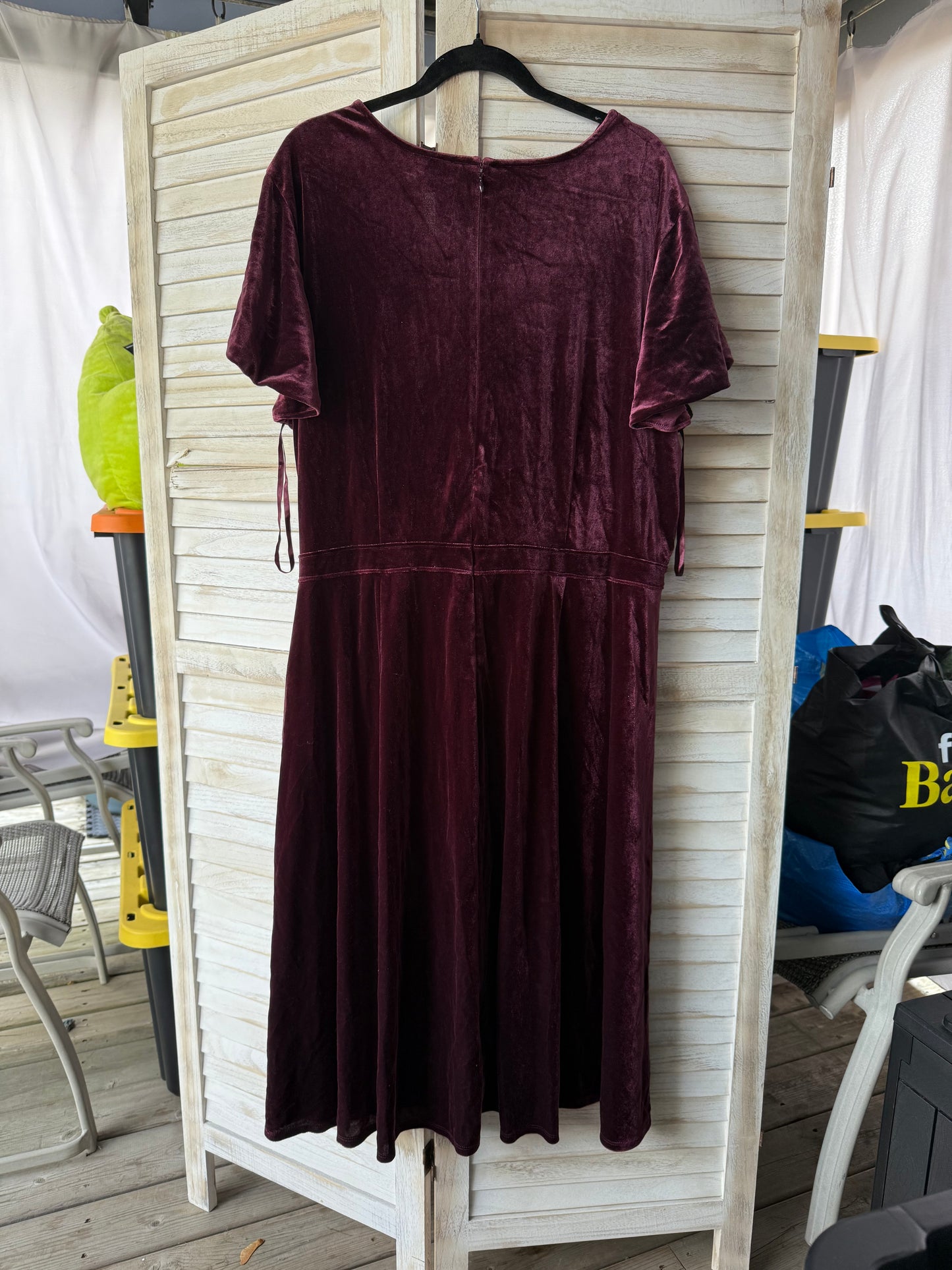Lane Bryant Plum Velvet Dress